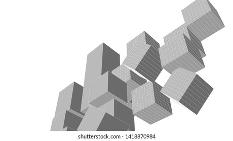 architecture abstract graphics 3d illustration