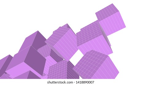 architecture abstract graphics 3d illustration