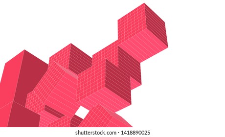 architecture abstract graphics 3d illustration