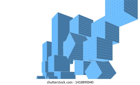 architecture abstract graphics 3d illustration