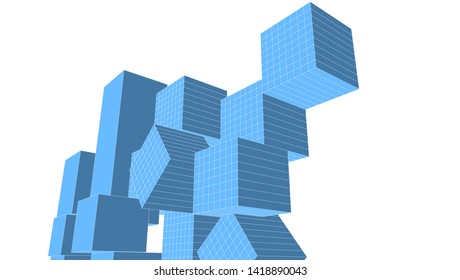 architecture abstract graphics 3d illustration