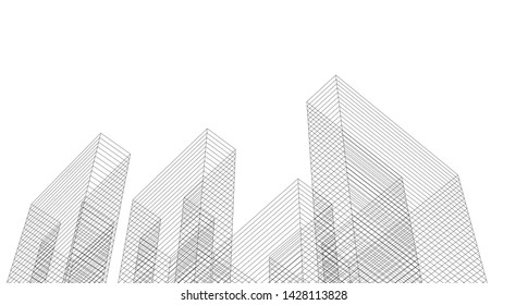 
architecture abstract graphics 3d illustration