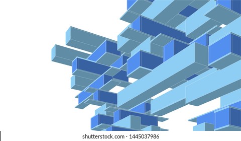 architecture abstract graphics 3d illustration