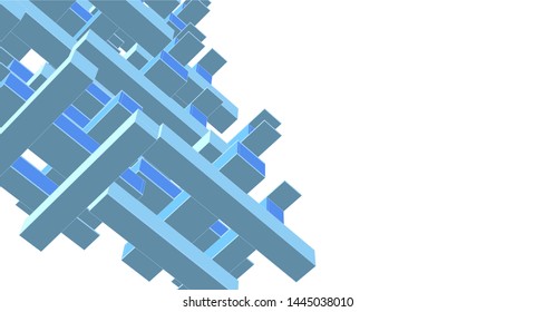 architecture abstract graphics 3d illustration