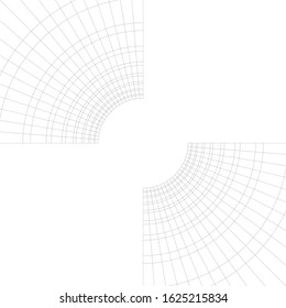 architecture abstract linear vector 3d illustration 