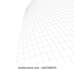 architecture abstract linear vector 3d illustration 