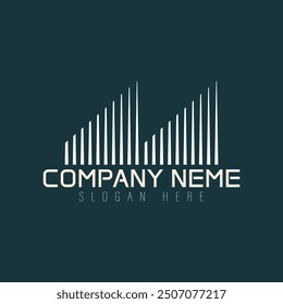 An architecture and abstract logo design blends structural precision with creative minimalism. It uses geometric shapes, clean lines, and negative space to symbolize innovation, balance, and modernity