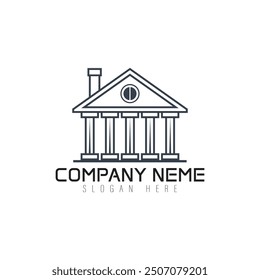 An architecture and abstract logo design blends structural precision with creative minimalism. It uses geometric shapes, clean lines, and negative space to symbolize innovation, balance, and modernity