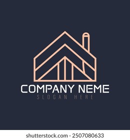An architecture and abstract logo design blends structural precision with creative minimalism. It uses geometric shapes, clean lines, and negative space to symbolize innovation, balance, and modernity