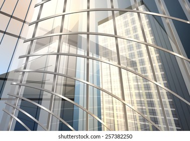 Architecture abstract,modern building exterior scene background