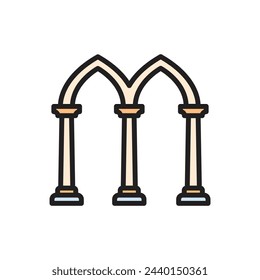 Architecture Arch Icon Vector Illustration