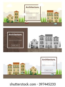 Architecture background Cityscape banner,vector,illustration