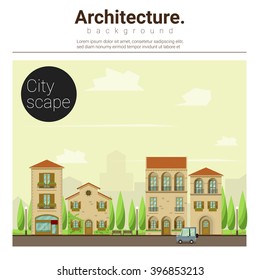Architecture background Cityscape,vector,illustration