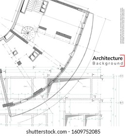 Architecture Background Detailed Plan Construction 3d Stock Vector ...