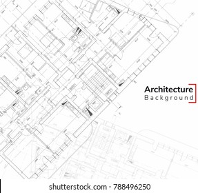 Architecture Background. Detailed Plan, Construction 3d Drawing  Technical Industrial
Vector Building Illustration.Eps 10 Elements Of Architecture Project Detailed Plan
