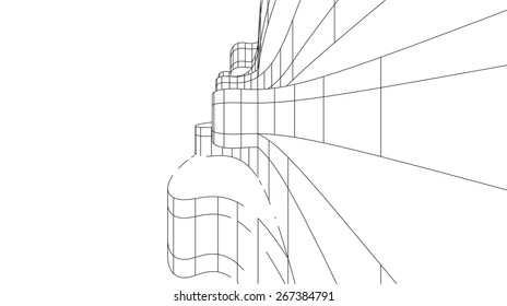 Architecture background. Modern building