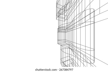 Architecture background. Modern building