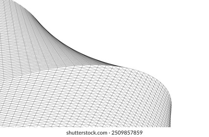 Architecture background vector 3d illustration on white background