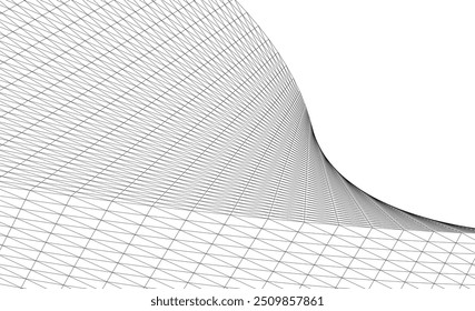 Architecture background vector 3d illustration on white background