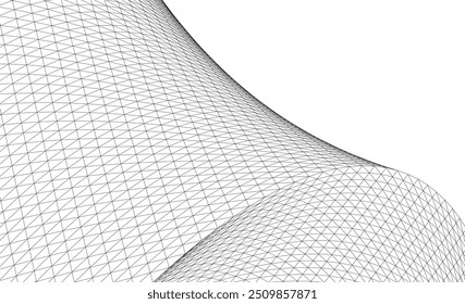 Ilustración 3d del Vector del fondo de la arquitectura en el fondo blanco