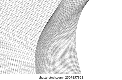 Architecture background vector 3d illustration on white background