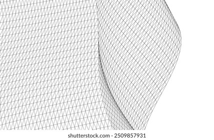 Architecture background vector 3d illustration on white background