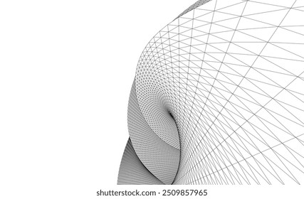 Ilustración 3d del Vector del fondo de la arquitectura en el fondo blanco