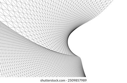 Architecture background vector 3d illustration on white background