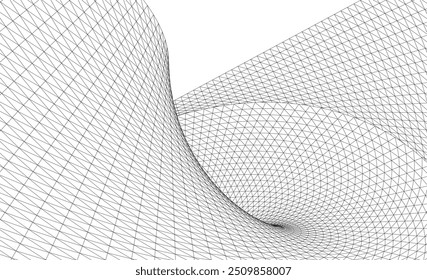 Architecture background vector 3d illustration on white background