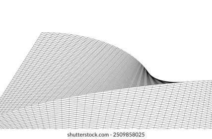 Architektur, Hintergrund, Vektor 3d-Illustration auf weißem Hintergrund