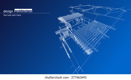 Architecture blue print background 