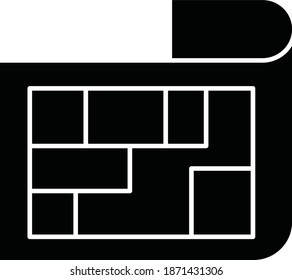 Architecture blueprint. Vector Icon 