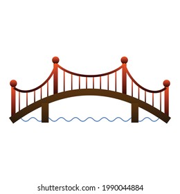 Architecture bridge icon. Cartoon of Architecture bridge vector icon for web design isolated on white background