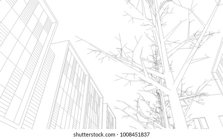 architecture building 3d