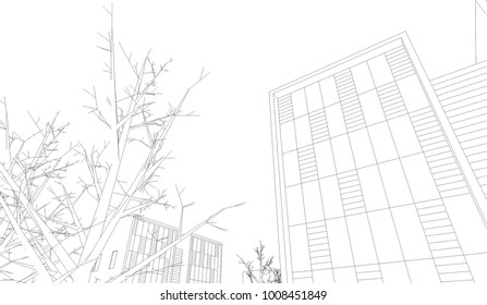 architecture building 3d