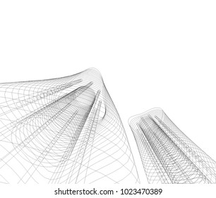 architecture building 3d