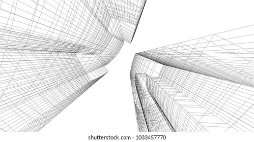 architecture building 3d