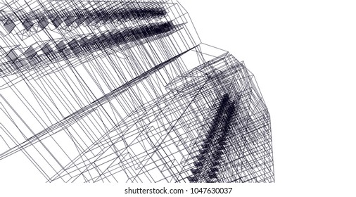 architecture building 3d