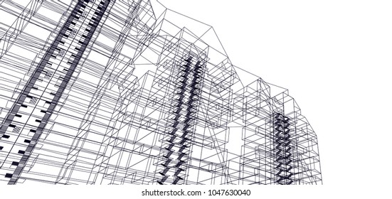 architecture building 3d