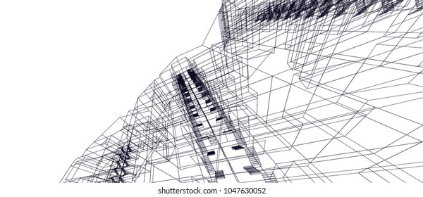 architecture building 3d