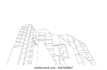 architecture building 3d
