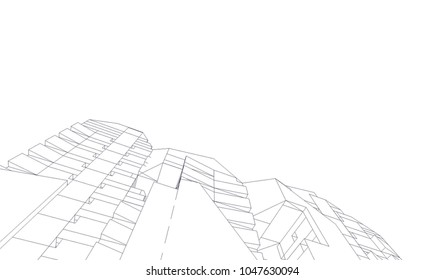 architecture building 3d