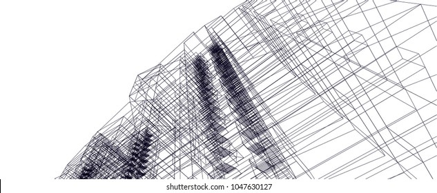 architecture building 3d