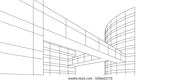 architecture building 3d 
