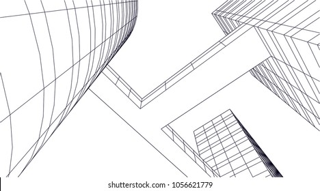 architecture building 3d 