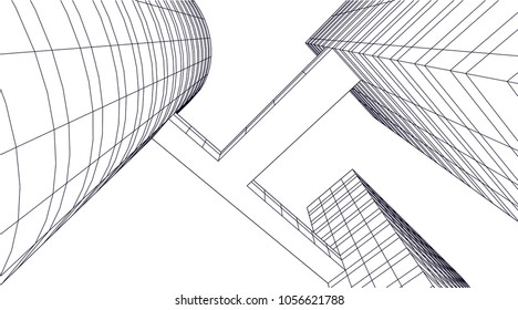 architecture building 3d 