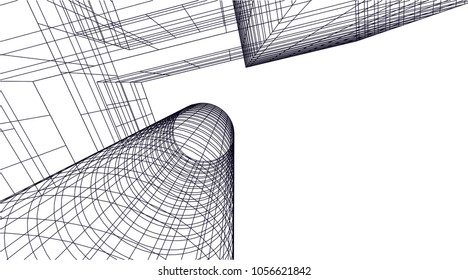 architecture building 3d 