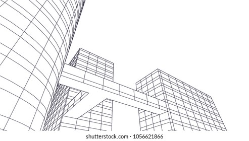 architecture building 3d 