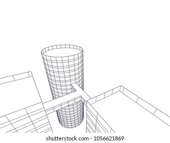 architecture building 3d 