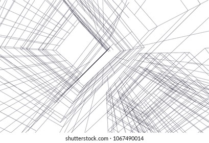 architecture building 3d 